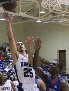 Chowan University’s Carlos Arroyo (#25) is one of 27 Hawks’ student-athletes named to the NCAA Division II Athletic Directors Association Academic Achievement Awards team. | Next Level Photos / Charles Revelle