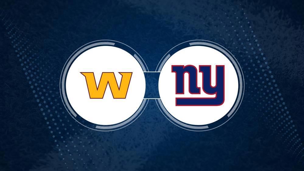 Best Bets, Odds for the Commanders vs. Giants Game – Week 2