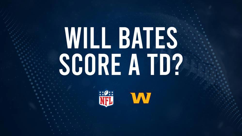 Will John Bates Score a Touchdown Against the Buccaneers in Week 1?