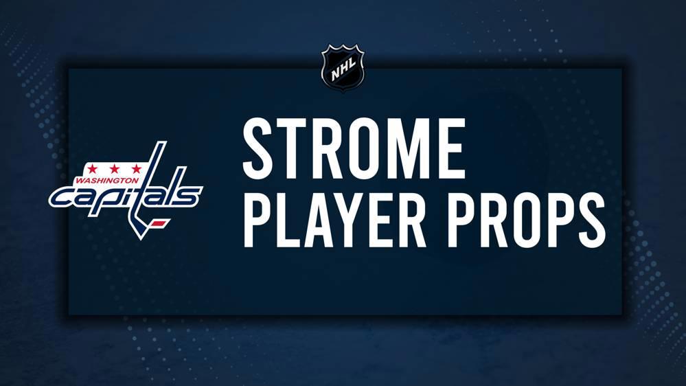 Dylan Strome Player Prop Bets for the Capitals vs. Flyers Game - October 22