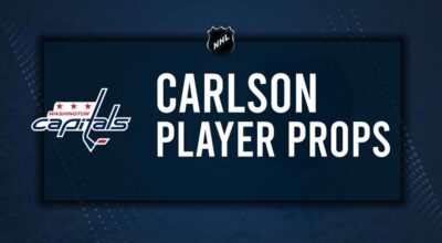 John Carlson Player Prop Bets for the Capitals vs. Canadiens Game - October 31