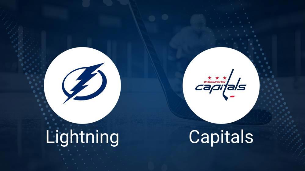 Where to Watch Tampa Bay Lightning vs. Washington Capitals on TV or Streaming Live - October 26