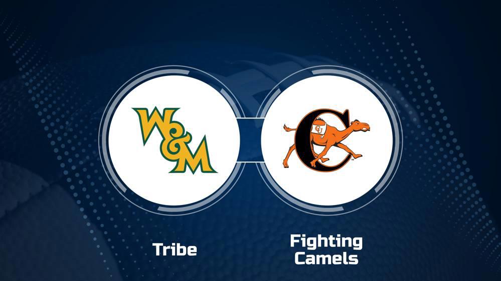 Where to Watch William & Mary vs. Campbell on TV or Streaming Live - Oct. 19