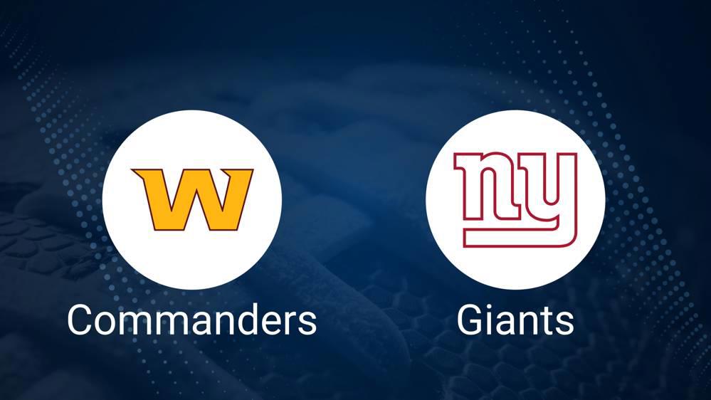 Commanders vs. Giants Predictions & Picks: Odds, Moneyline, Spread - Week 9