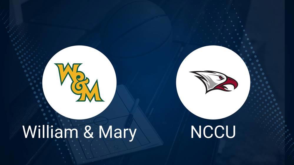 How to Watch William & Mary vs. North Carolina Central on TV or Live Stream - November 16