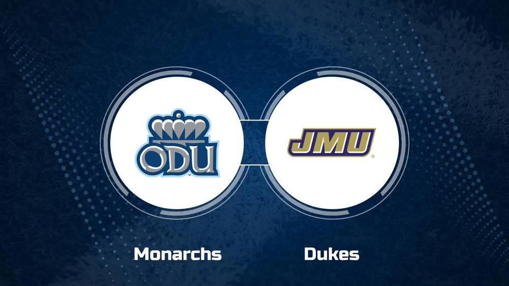 Where to Watch Old Dominion vs. James Madison on TV or Streaming Live - Nov. 16