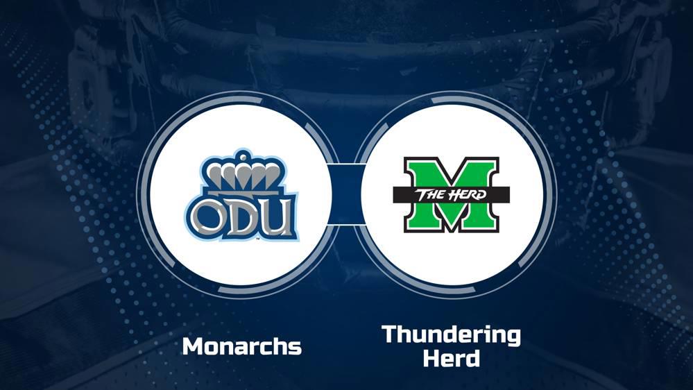 Where to Watch Old Dominion vs. Marshall on TV or Streaming Live - Nov. 23