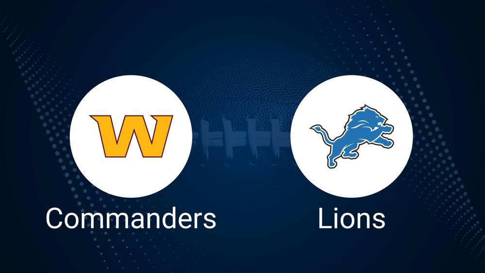 Where to Watch Commanders vs. Lions Divisional Round on TV or Streaming Live - Jan. 18