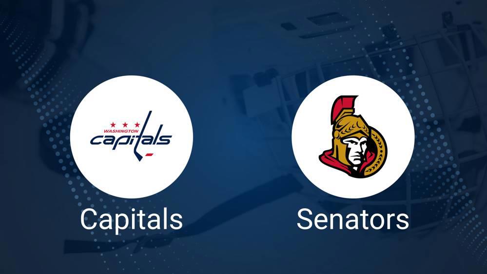 Where to Watch Ottawa Senators vs. Washington Capitals on TV or Streaming Live - January 16