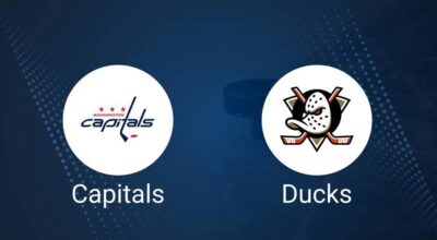 Where to Watch Washington Capitals vs. Anaheim Ducks on TV or Streaming Live - January 14